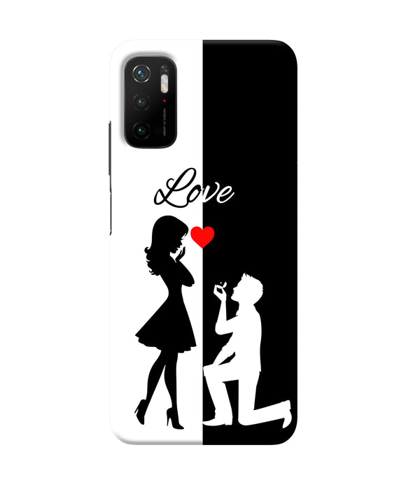 Love propose black and white Poco M3 Pro 5G Back Cover