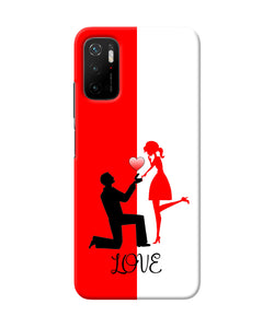 Love propose red and white Poco M3 Pro 5G Back Cover