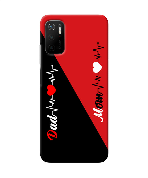 Mom dad heart line Poco M3 Pro 5G Back Cover