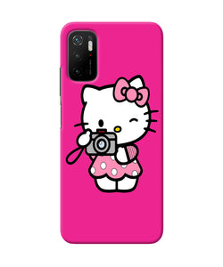 Hello kitty cam pink Poco M3 Pro 5G Back Cover