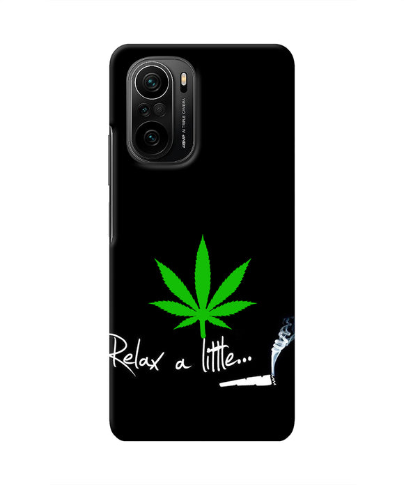 Weed Relax Quote Mi 11X/11X Pro Real 4D Back Cover