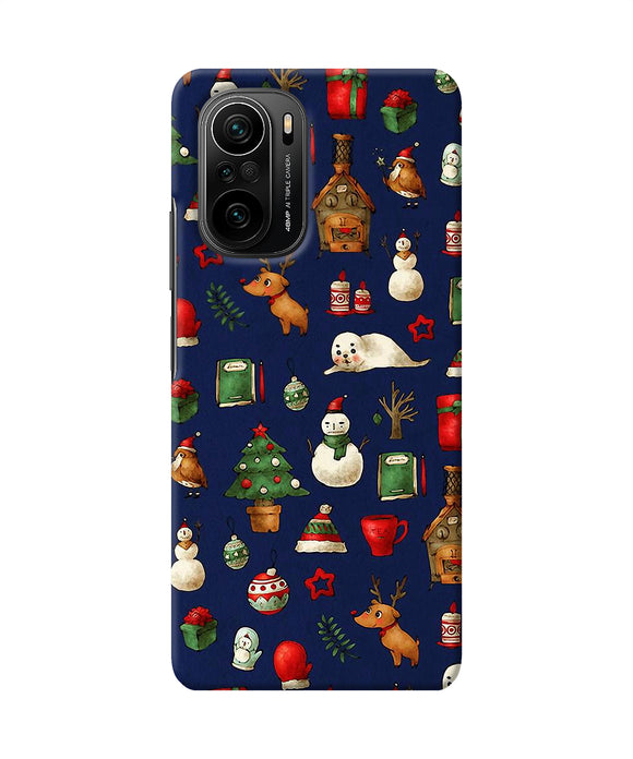 Canvas christmas print Mi 11X/11X Pro Back Cover