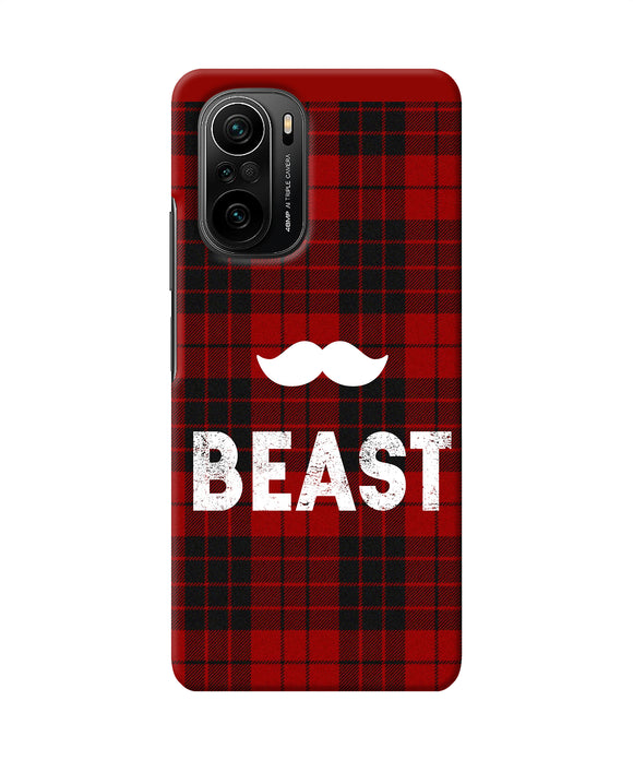 Beast red square Mi 11X/11X Pro Back Cover