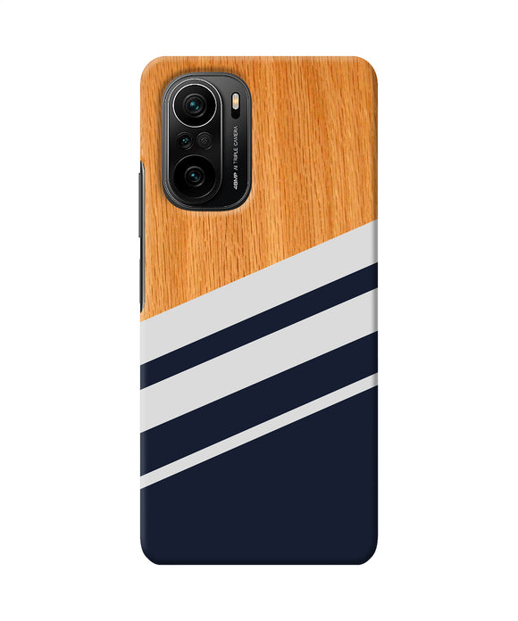 Black and white wooden Mi 11X/11X Pro Back Cover