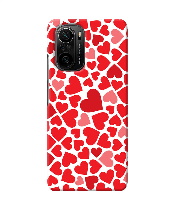 Red heart canvas print Mi 11X/11X Pro Back Cover