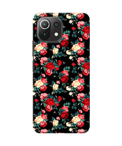 Rose Pattern Mi 11 Lite Back Cover