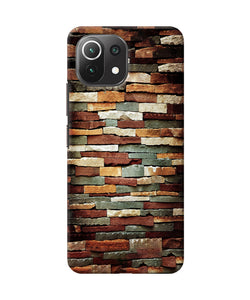 Bricks Pattern Mi 11 Lite Back Cover