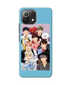 BTS with animals Mi 11 Lite Back Cover