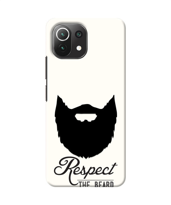 Respect the Beard Mi 11 Lite Real 4D Back Cover