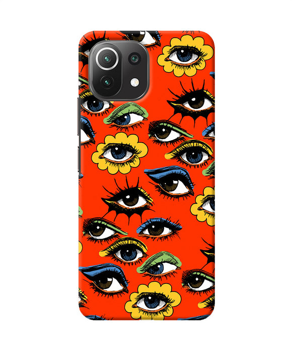 Abstract eyes pattern Mi 11 Lite Back Cover