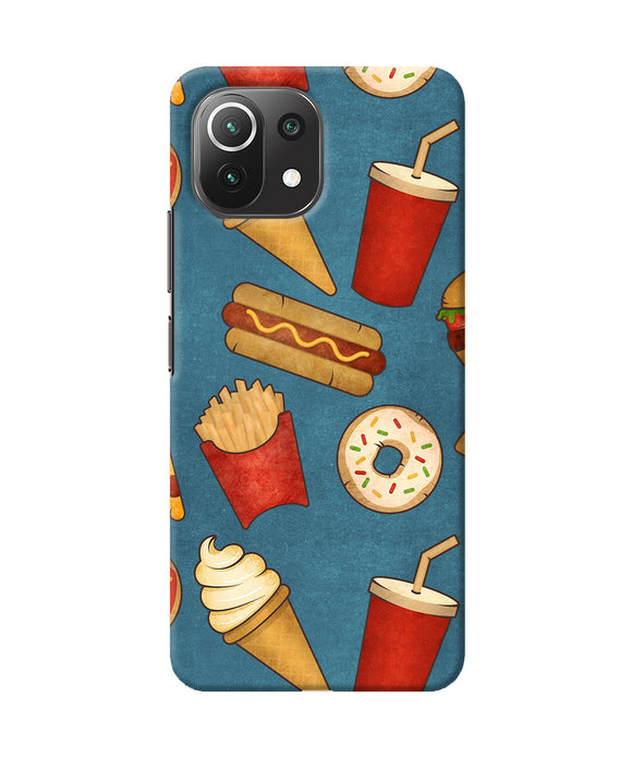Abstract food print Mi 11 Lite Back Cover