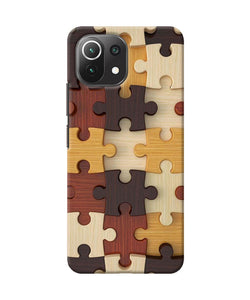 Wooden puzzle Mi 11 Lite Back Cover