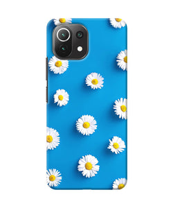 White flowers Mi 11 Lite Back Cover