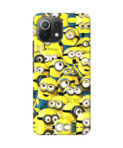 Minions mini crowd Mi 11 Lite Back Cover