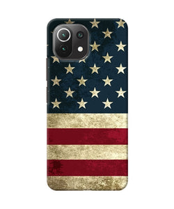 Vintage US flag Mi 11 Lite Back Cover