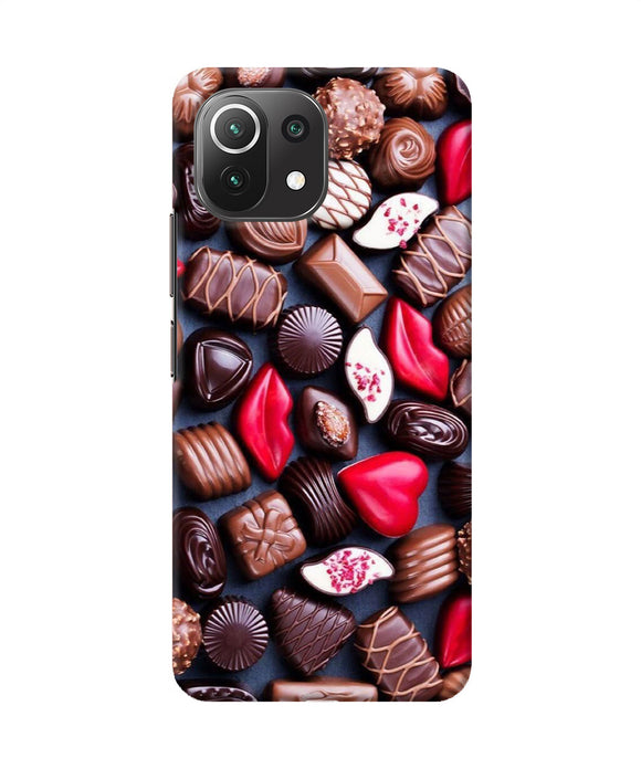 Valentine special chocolates Mi 11 Lite Back Cover