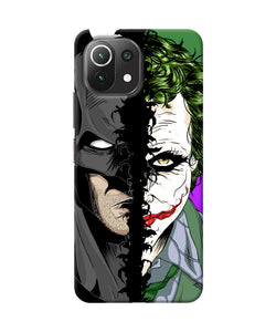 Batman vs joker half face Mi 11 Lite Back Cover