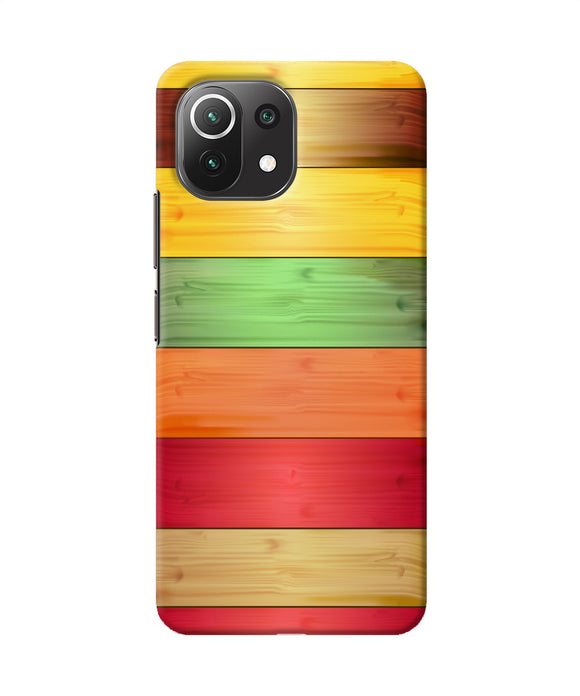 Wooden colors Mi 11 Lite Back Cover