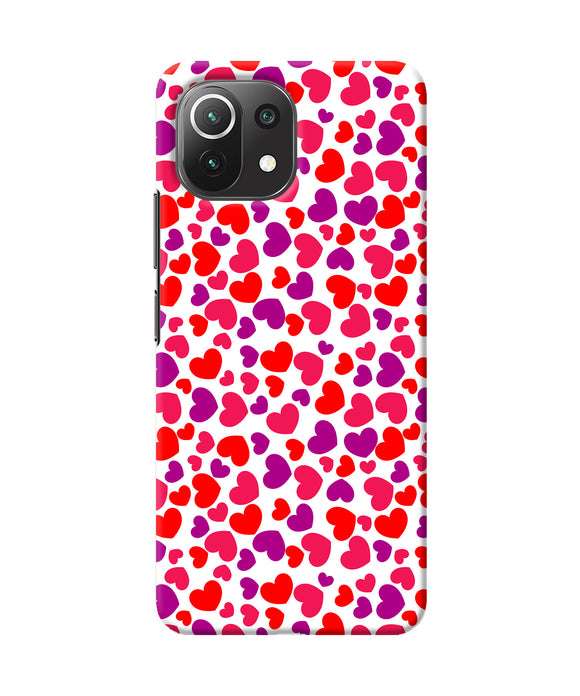 Red heart canvas print Mi 11 Lite Back Cover