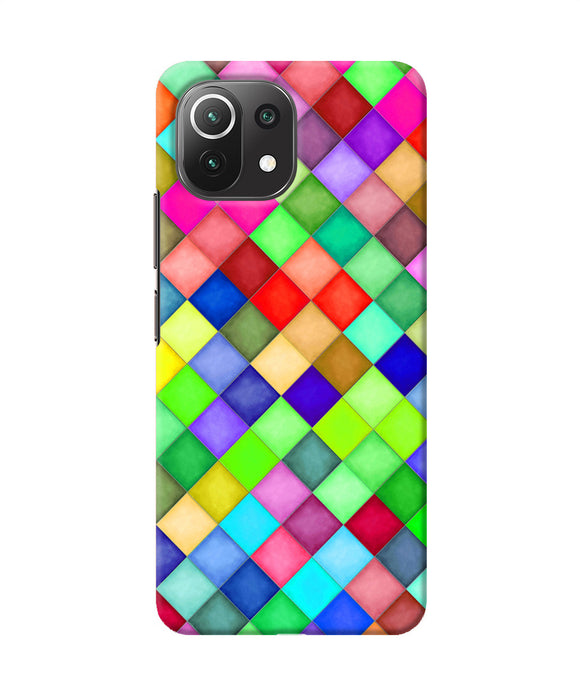 Abstract colorful squares Mi 11 Lite Back Cover