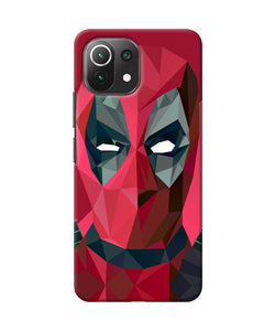 Abstract deadpool full mask Mi 11 Lite Back Cover