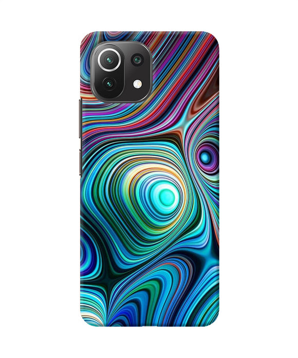 Abstract coloful waves Mi 11 Lite Back Cover