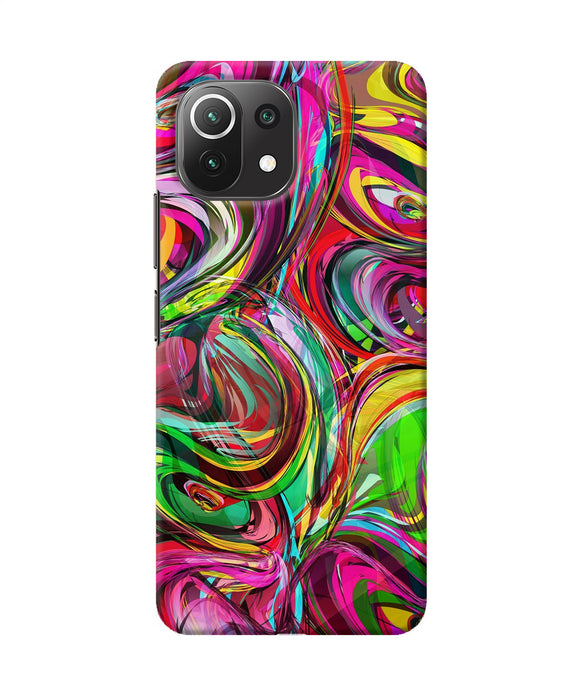 Abstract colorful ink Mi 11 Lite Back Cover