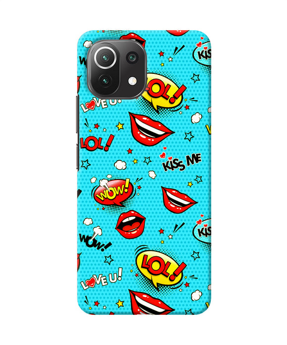 Lol lips print Mi 11 Lite Back Cover