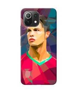 Abstract ronaldo Mi 11 Lite Back Cover