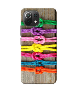 Colorful shoelace Mi 11 Lite Back Cover