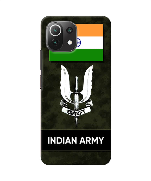 Indian flag balidan logo Mi 11 Lite Back Cover