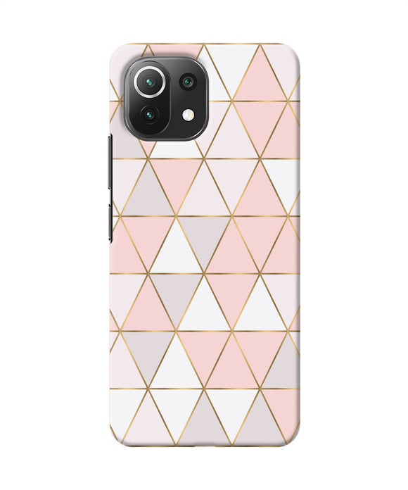 Abstract pink triangle pattern Mi 11 Lite Back Cover