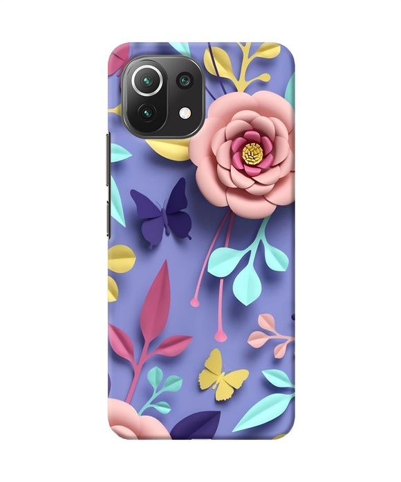 Flower canvas Mi 11 Lite Back Cover