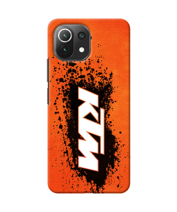 KTM black spray Mi 11 Lite Back Cover