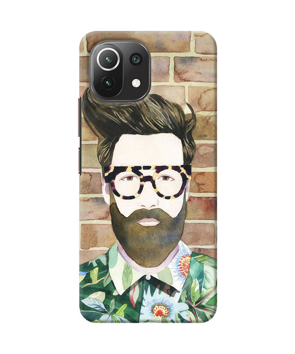 Beard man with glass Mi 11 Lite Back Cover