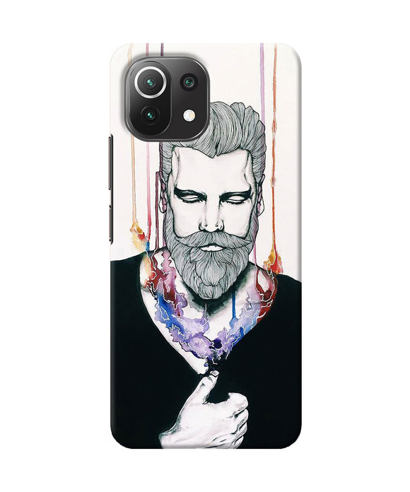 Beard man character Mi 11 Lite Back Cover