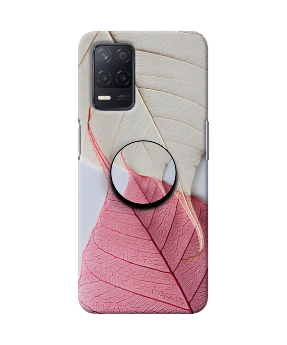 White Pink Leaf Realme 8 5G/8s 5G Pop Case