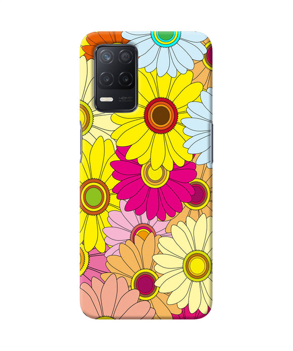 Abstract colorful flowers Realme 8 5G/8s 5G Back Cover