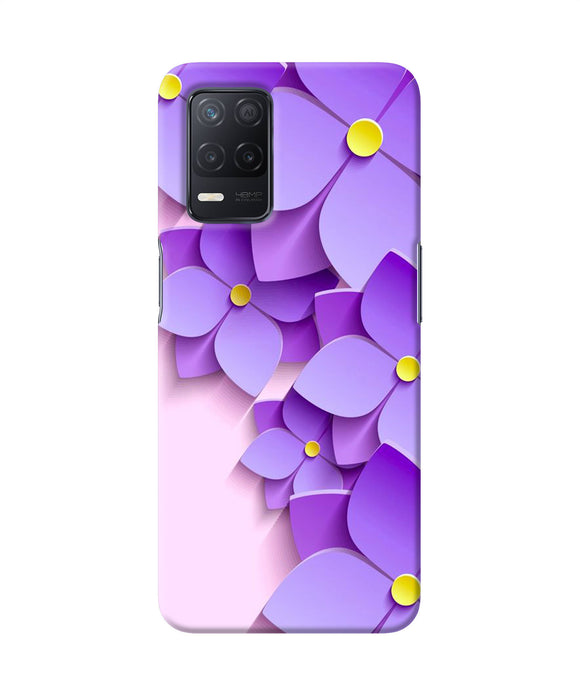 Violet flower craft Realme 8 5G/8s 5G Back Cover