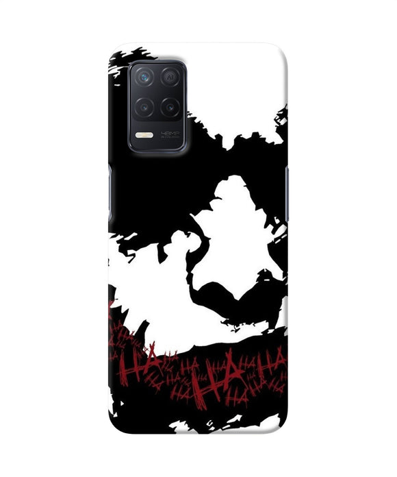 Black and white joker rugh sketch Realme 8 5G/8s 5G Back Cover