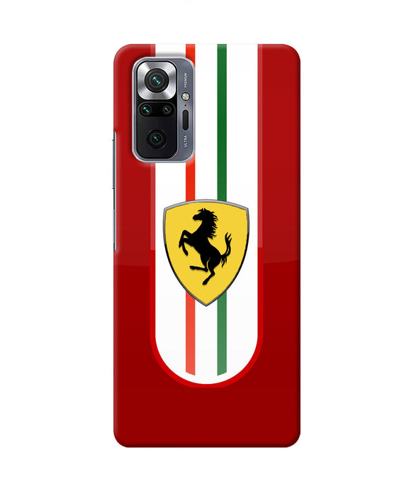 Ferrari Art Redmi Note 10 Pro Max Real 4D Back Cover