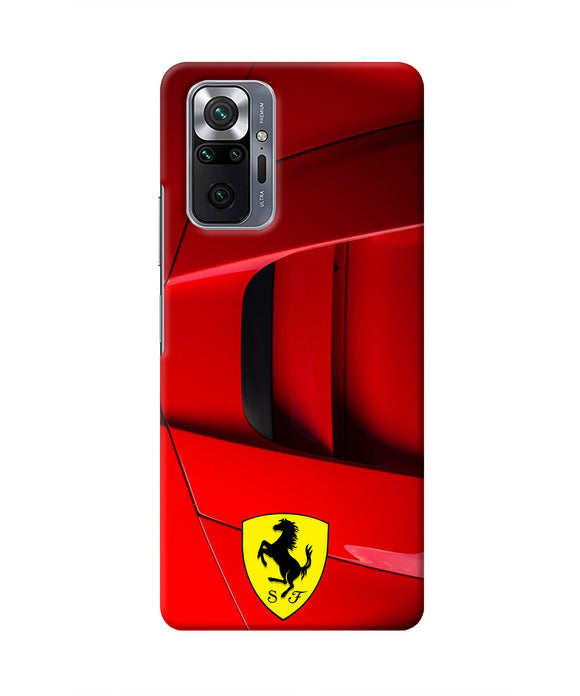 Ferrari Car Redmi Note 10 Pro Max Real 4D Back Cover