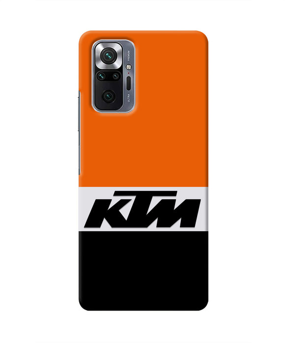 KTM Colorblock Redmi Note 10 Pro Max Real 4D Back Cover