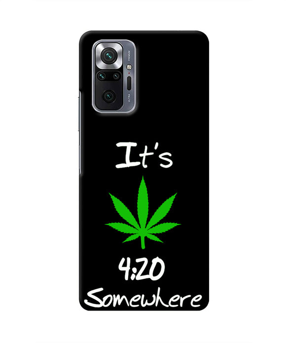 Weed Quote Redmi Note 10 Pro Max Real 4D Back Cover