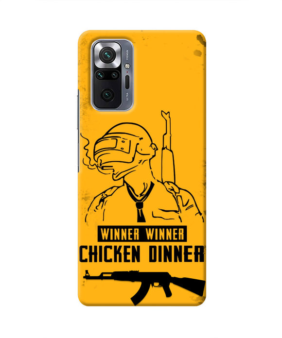 PUBG Chicken Dinner Redmi Note 10 Pro Max Real 4D Back Cover
