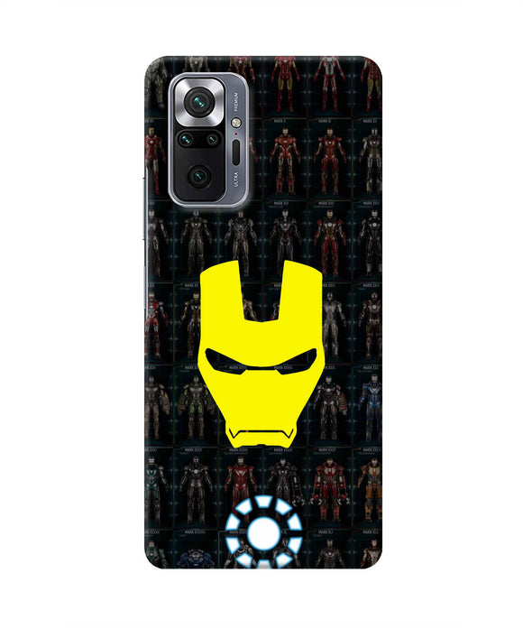 Iron Man Suit Redmi Note 10 Pro Max Real 4D Back Cover