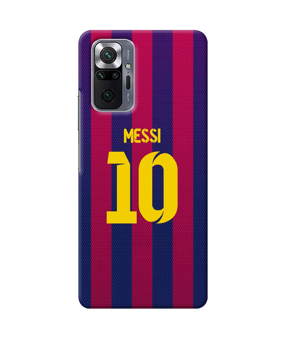 Messi 10 tshirt Redmi Note 10 Pro Max Back Cover