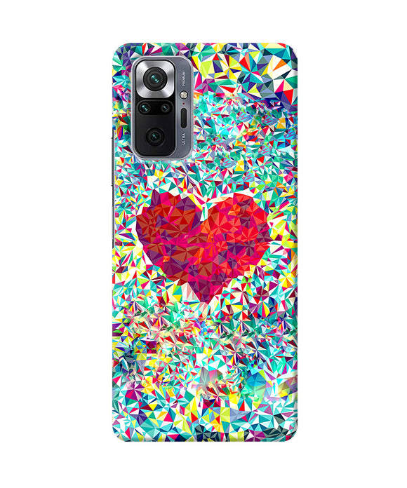 Red heart print Redmi Note 10 Pro Max Back Cover