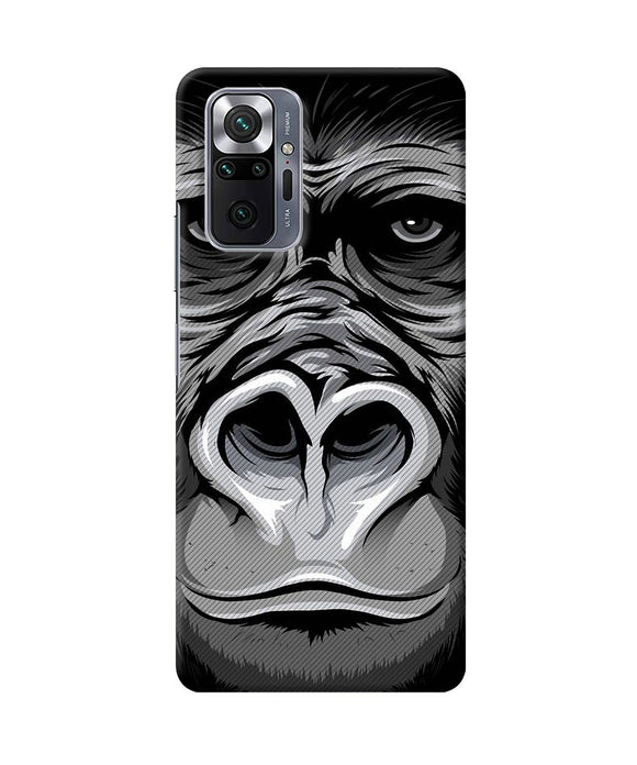 Black chimpanzee Redmi Note 10 Pro Max Back Cover