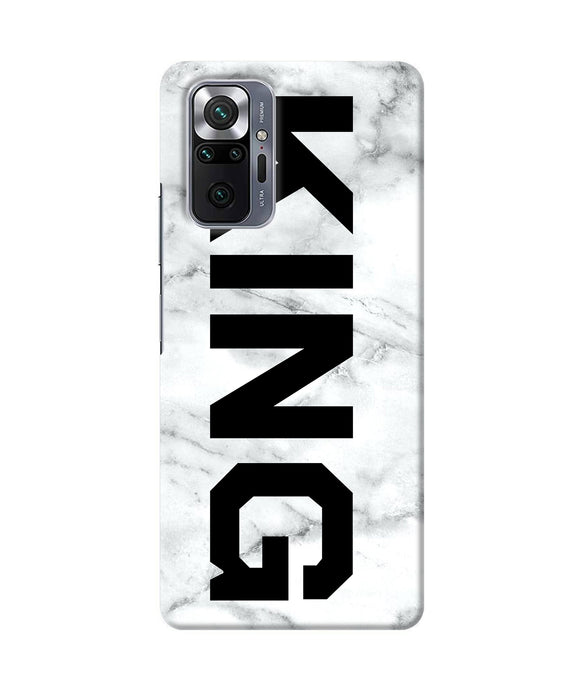 King marble text Redmi Note 10 Pro Max Back Cover